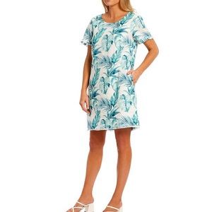 NWT Tommy Bahama Island Breeze Ruffle Sleeve linen dress, size Medium.